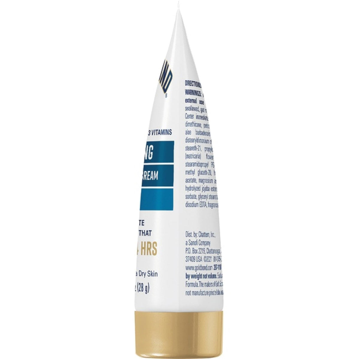 Gold Bond tube in a purse showing portability and anytime moisturizing advantage