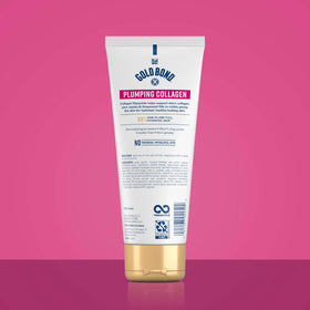 Gold Bond lotion texture close-up showing lightweight absorption benefit