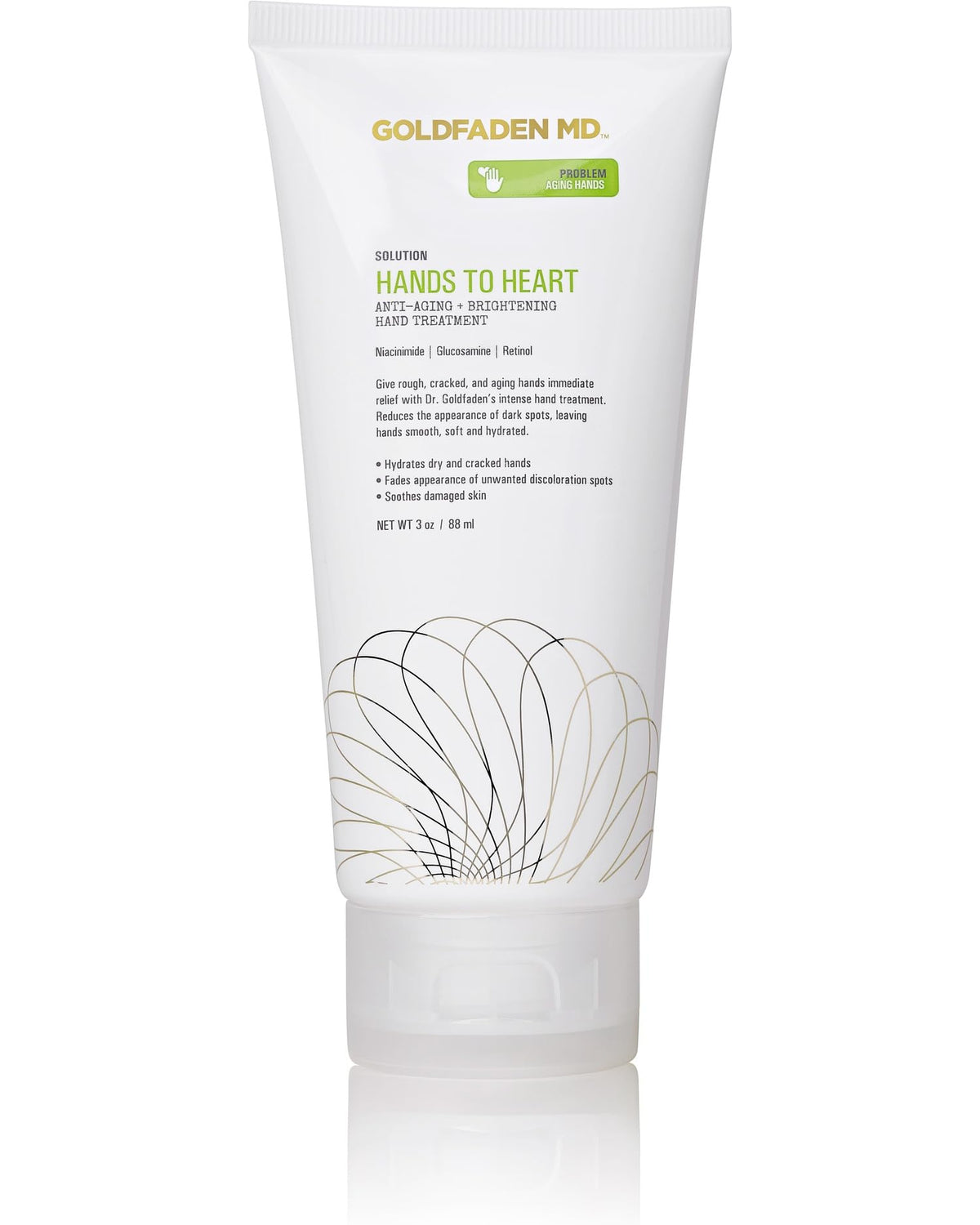 GOLDFADEN MD front packaging showing bottle and benefits