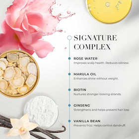 Goldie Locks bottle back with ingredient list showing clean, sulfate-free formulation