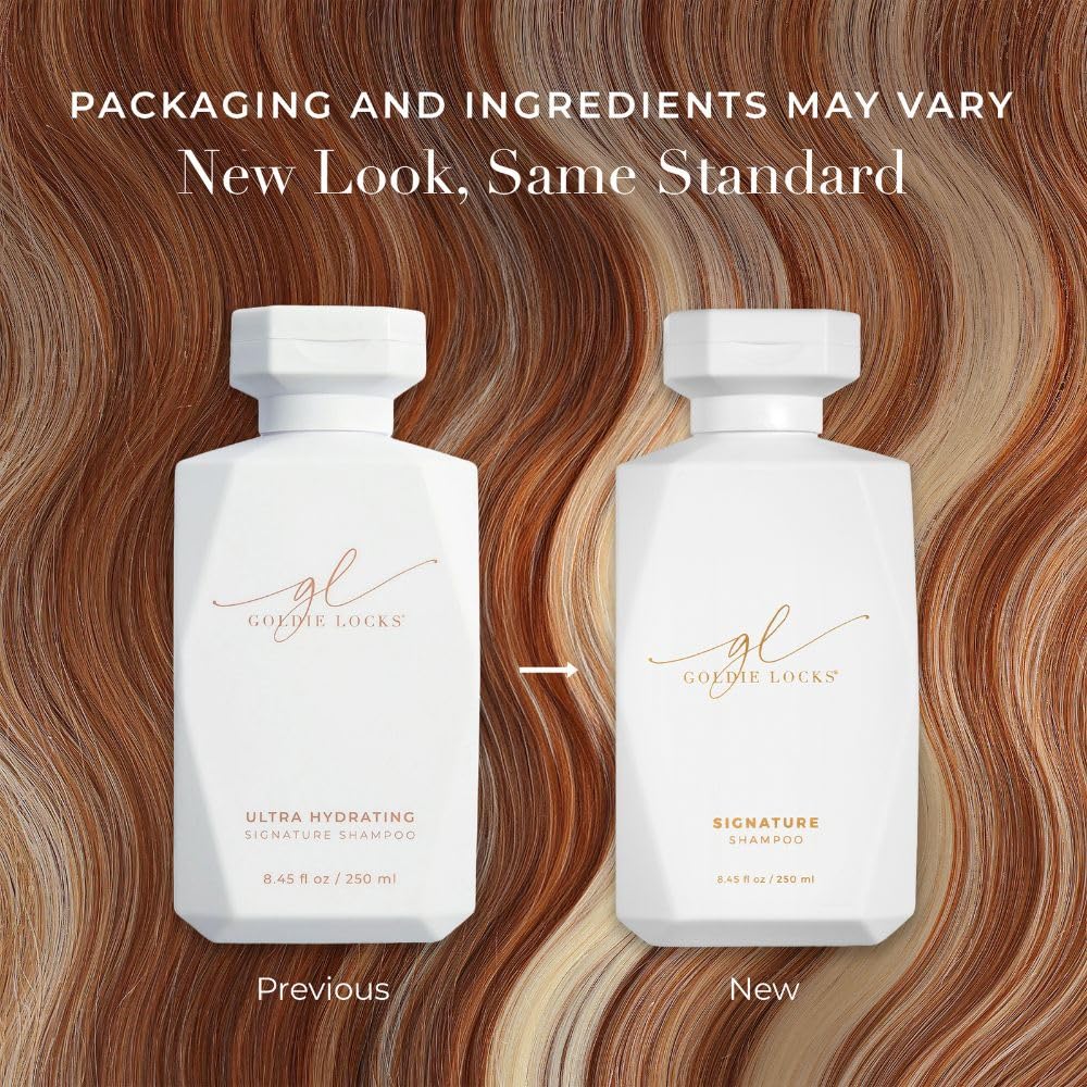 Goldie Locks label close-up highlighting key ingredients and clean formula