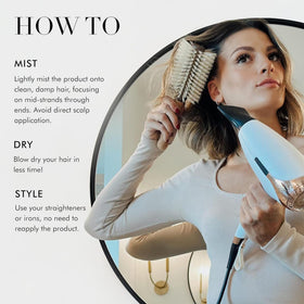 Goldie Locks botanical oil ingredients highlighting hydration and shine