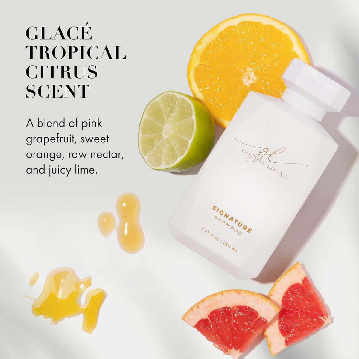 Goldie Locks applied to hair extensions showing safe, gentle cleansing