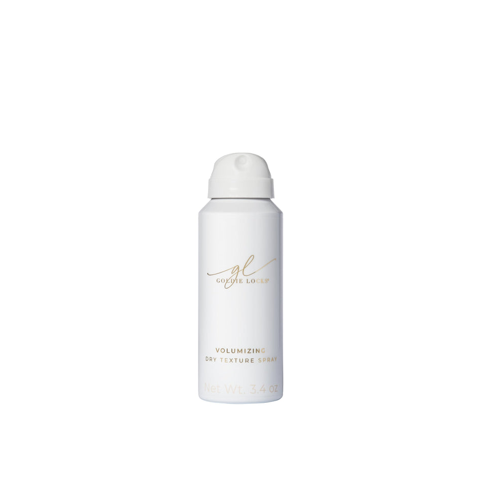 Goldie Locks travel bottle front view showing portable volumizing spray benefit