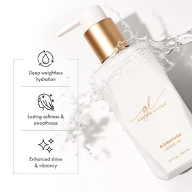 Goldie Locks marula coconut and truffle ingredients flatlay underscoring nourishing benefits