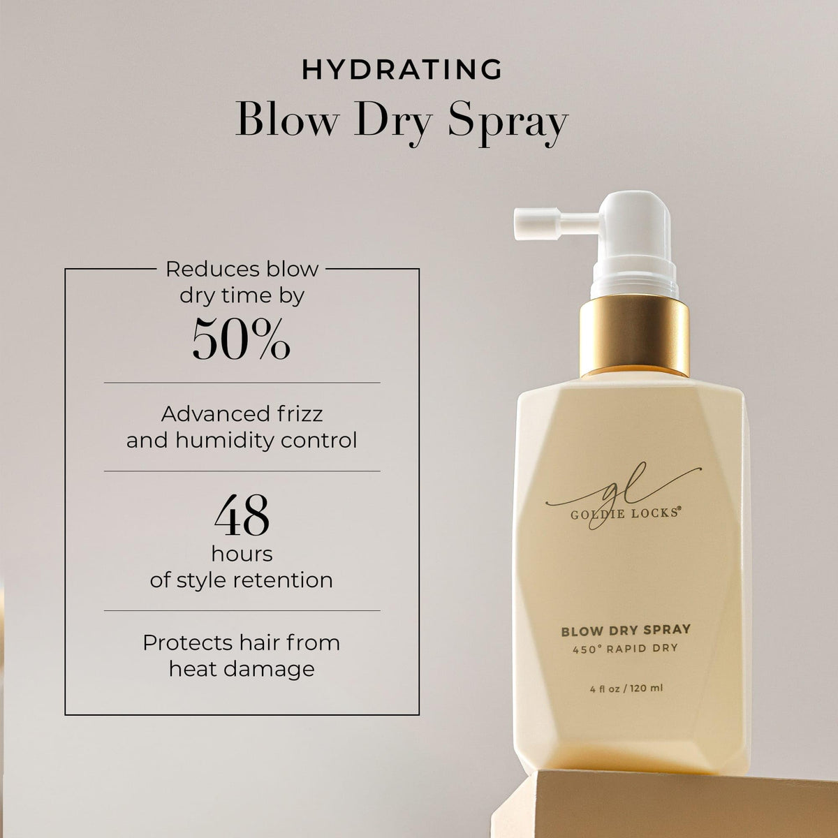 Goldie Locks nozzle detail demonstrating easy mist and even application