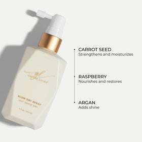 Goldie Locks mist on wet hair reducing blow dry time and smoothing frizz
