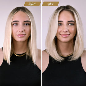 Goldie Locks applied to hair extensions showing safe, weightless texture