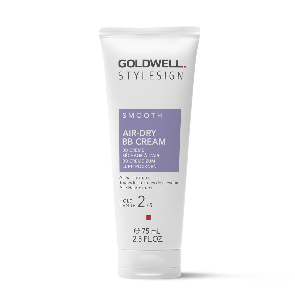 Goldwell product front shot showing label and sleek packaging benefit: clear product identity