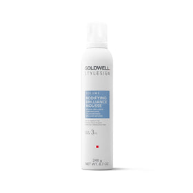 Goldwell front view of bottle showing branding and volume benefits