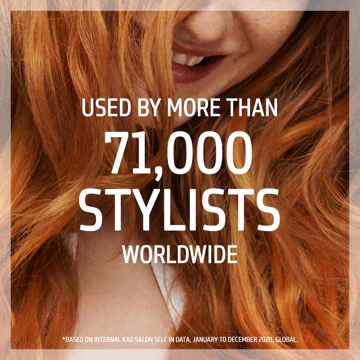 Goldwell Dualsenses after-treatment hair showing smooth shine and reduced breakage
