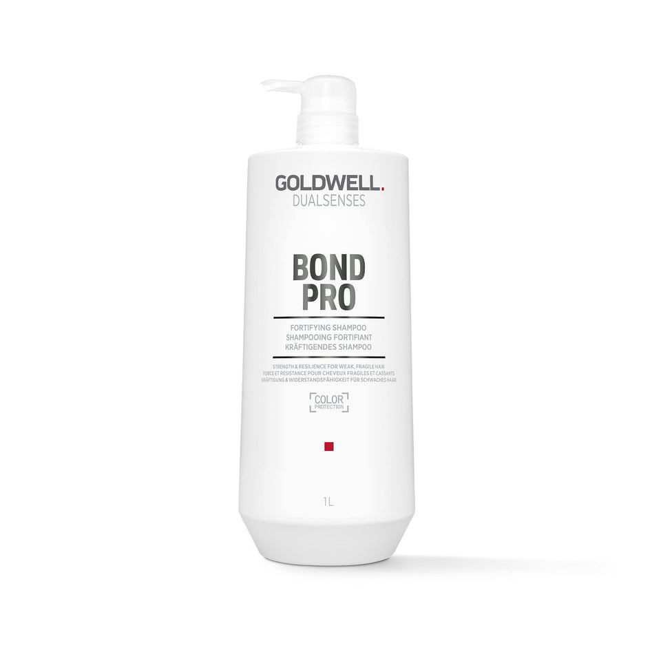 Goldwell Dualsenses front packaging showing 1L bottle and branding benefit