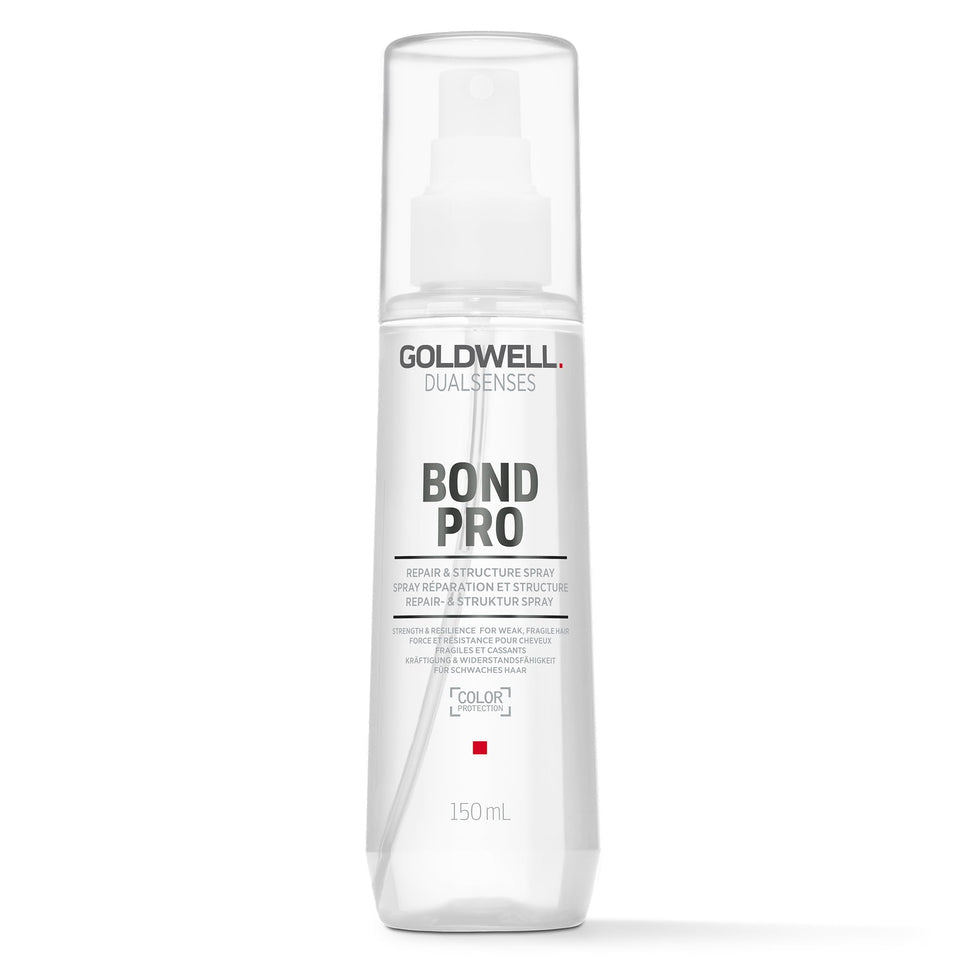 Goldwell bottle front packaging showing brand and product benefits