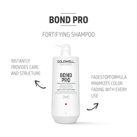 Goldwell Dualsenses in-salon stylist using shampoo to strengthen fragile hair