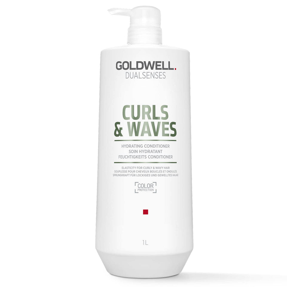 Goldwell Dualsenses front bottle view showing branding and 1L size benefit