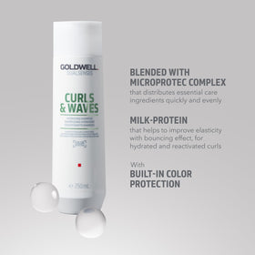 Goldwell creamy shampoo texture emphasizing gentle hydration