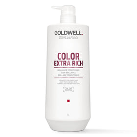 Goldwell bottle front view showing label and 1L size benefit