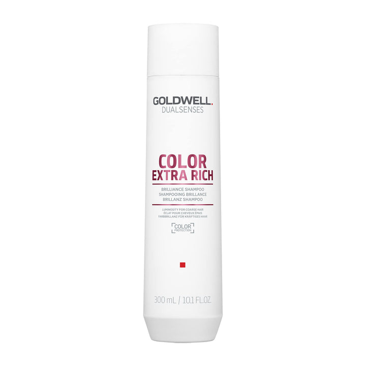 Goldwell bottle front packaging showing product and benefits