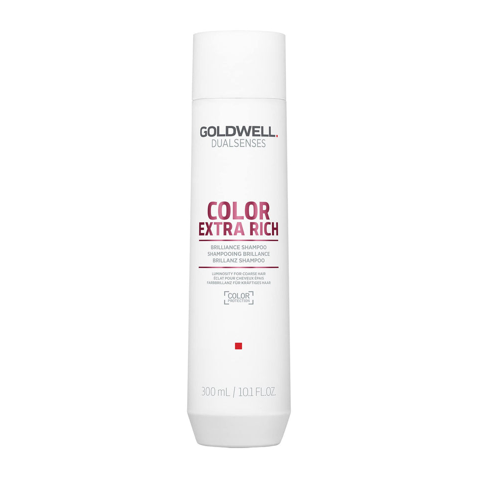 Goldwell bottle front packaging showing product and benefits