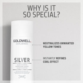 Goldwell bottle held in hand while applying, showing ease of use