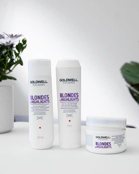 Goldwell product displayed in salon to show professional-grade use