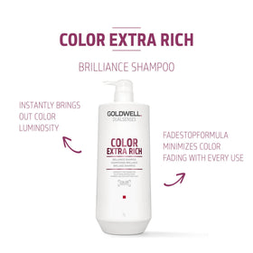 Goldwell Dualsenses in-shower use on thick hair showing improved manageability