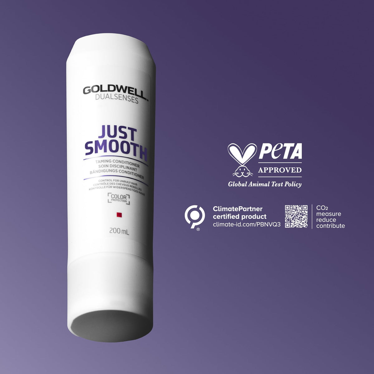 Goldwell pump dispense of 1L bottle demonstrating easy professional refill