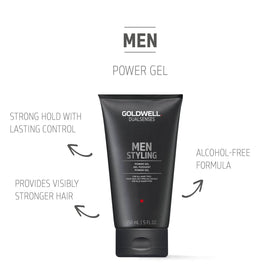 Goldwell gel texture close-up highlighting non-drying, flexible hold