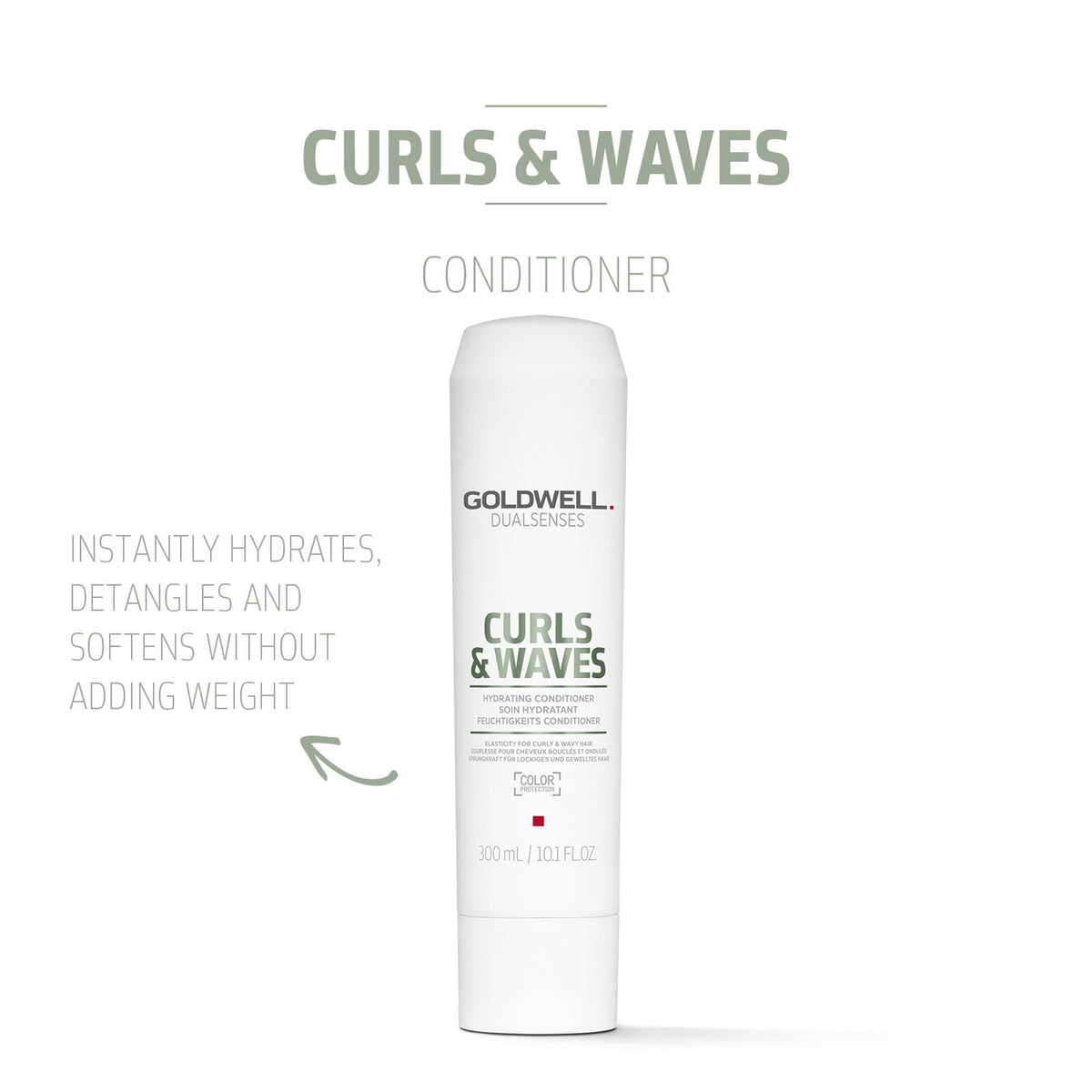 Goldwell Dualsenses pump and cap detail highlighting easy dispensing and travel benefit