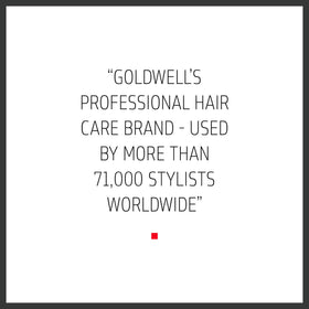 Goldwell pump dispensing conditioner showing convenient application and controlled usage