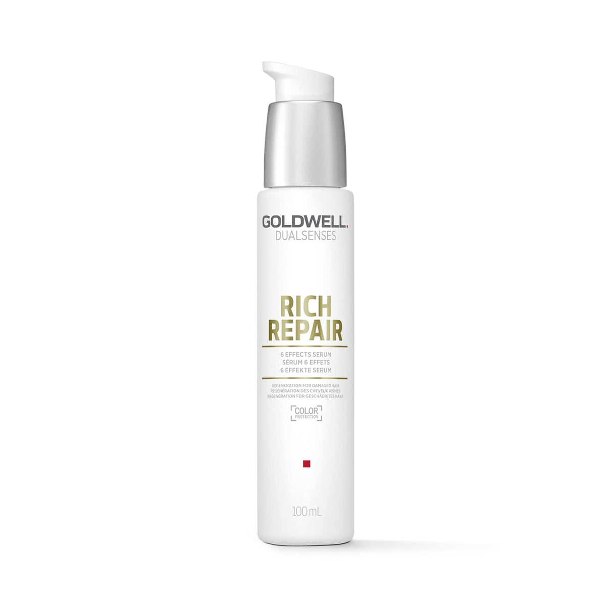 Goldwell bottle front view showing product and lightweight repair benefits