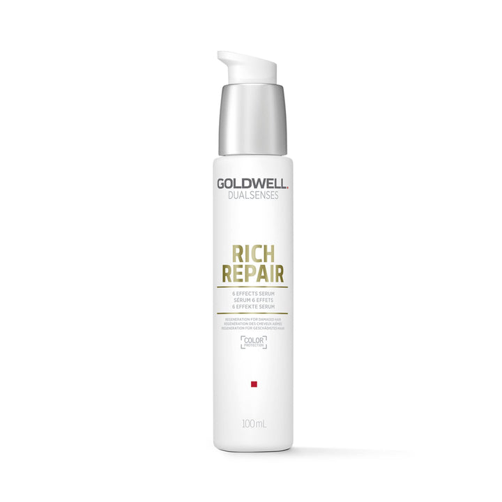 Goldwell bottle front view showing product and lightweight repair benefits