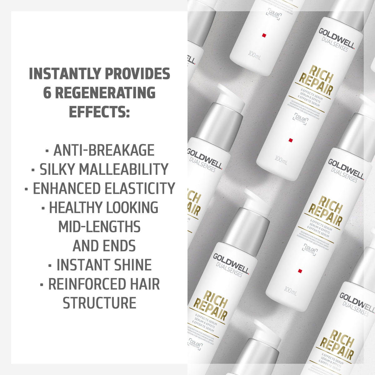 Goldwell ingredients label shot emphasizing professional-grade formulation trust