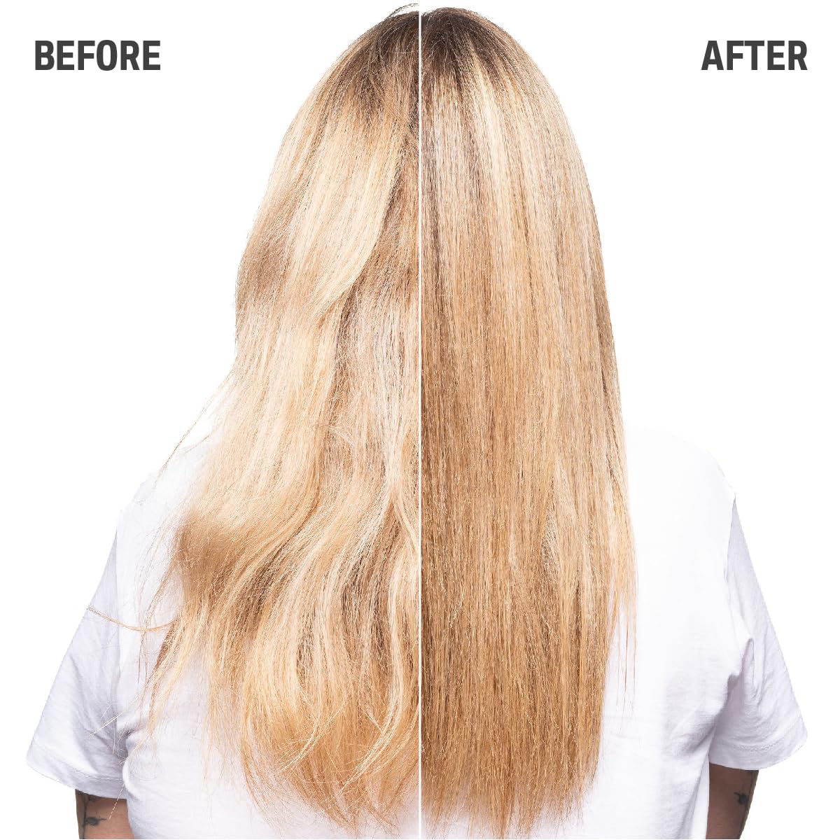 Goldwell applying serum to ends showing targeted repair and anti-breakage
