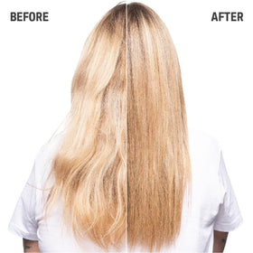 Goldwell applying serum to ends showing targeted repair and anti-breakage