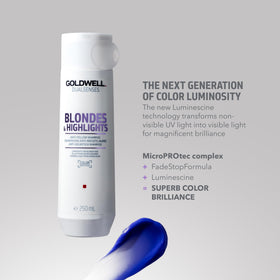 Goldwell shampoo lather texture demonstrating gentle cleansing action