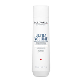 Goldwell bottle front packaging showing volume benefits