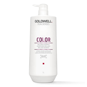 Goldwell bottle front packaging showing brand and 1L size for durable use