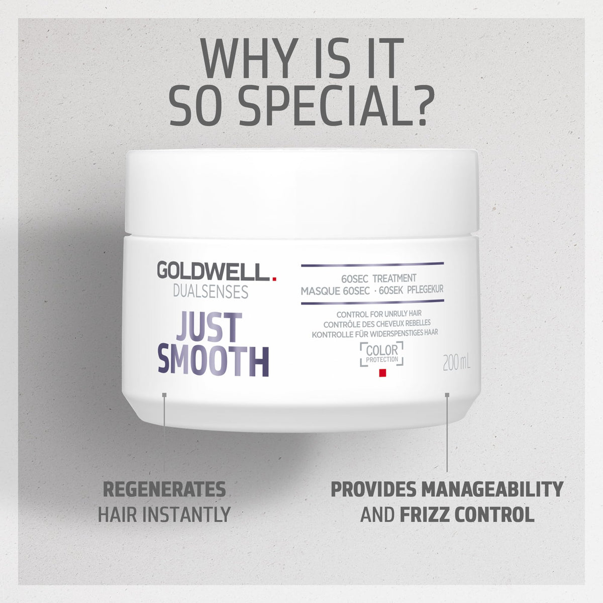 Goldwell cream texture closeup showing smooth formula for fast absorption