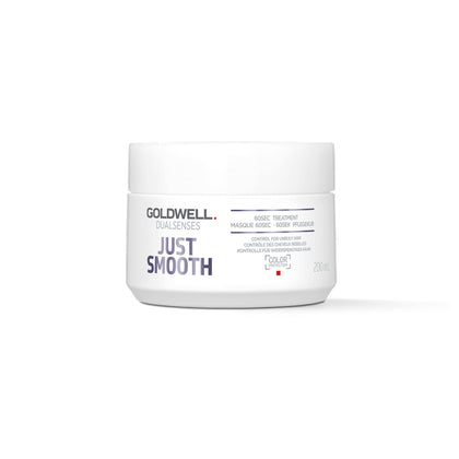 Goldwell front packaging showing Just Smooth taming treatment benefit
