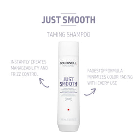 Goldwell shampoo pump detail highlighting easy dispensing and control