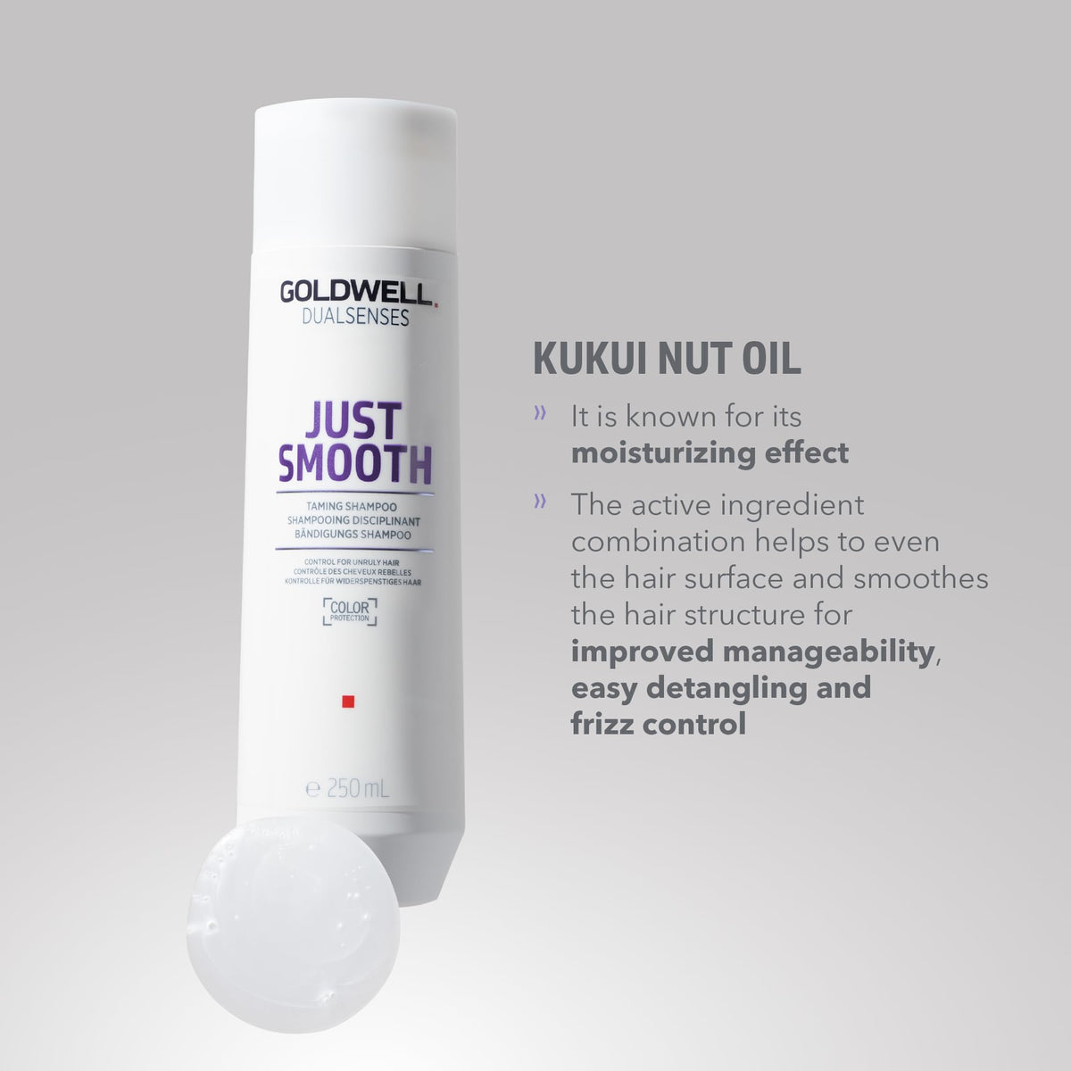 Goldwell pump dispensing shampoo to show easy professional application
