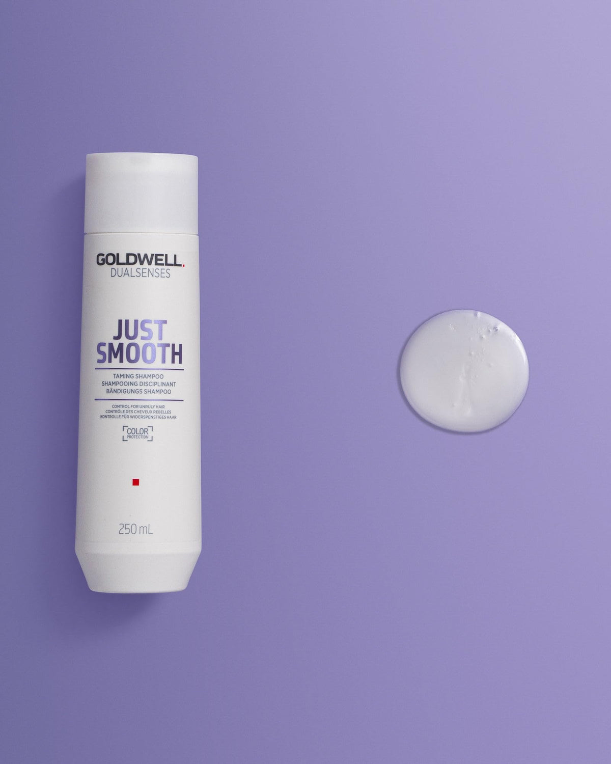 Goldwell Just Smooth paired with matching conditioner for system benefits