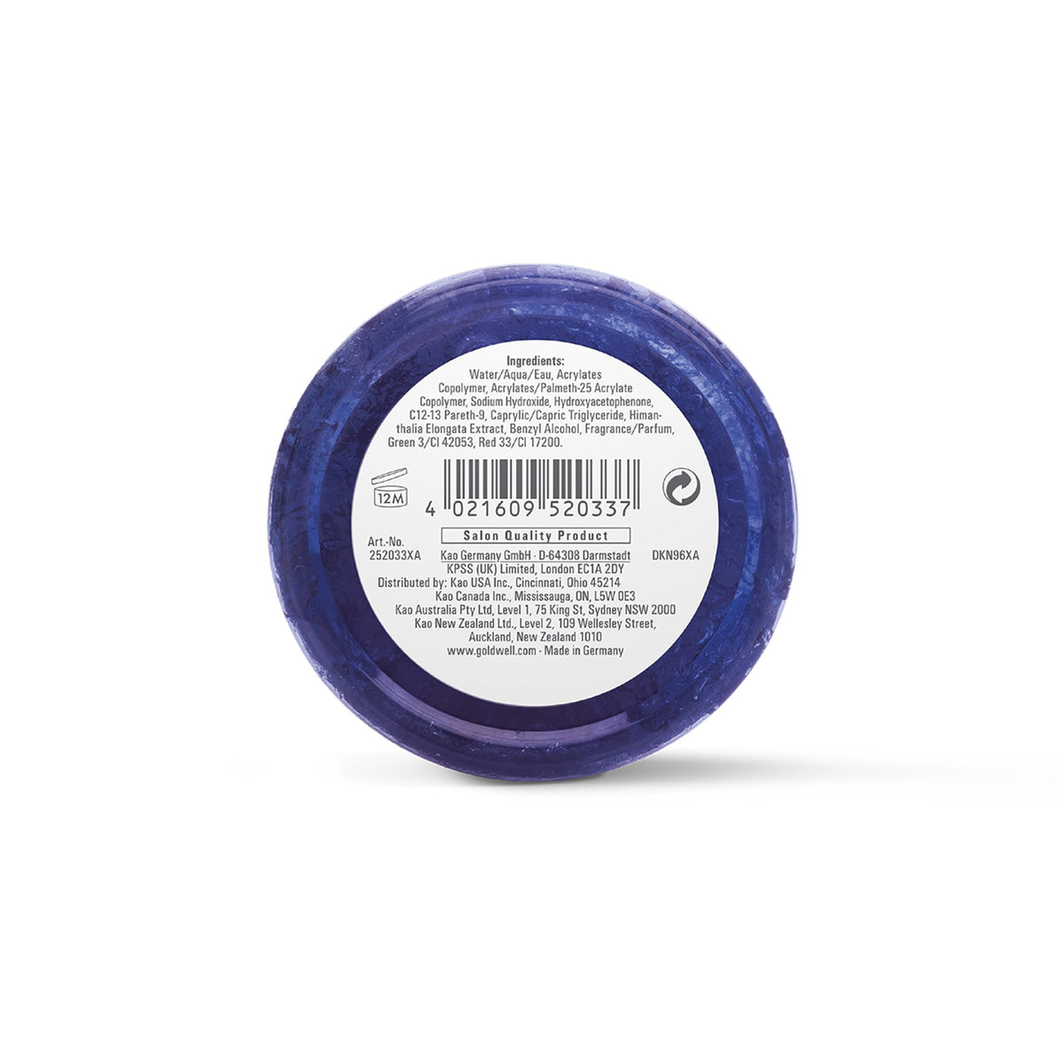 Goldwell Lagoom Jam gel texture close-up demonstrating workable viscosity
