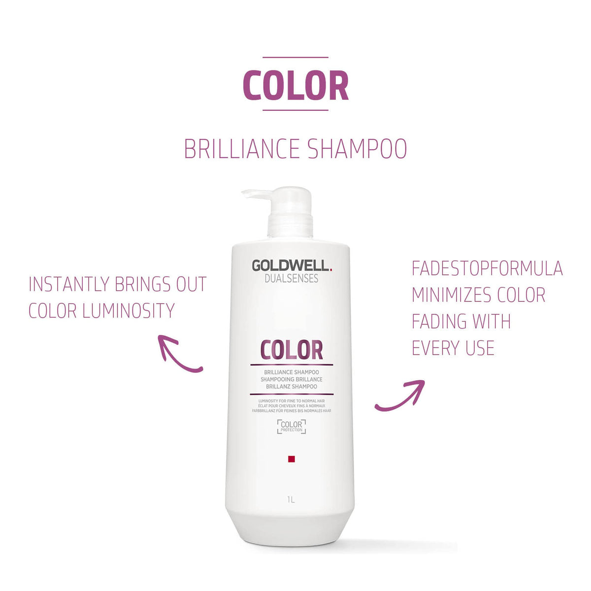Goldwell lather in hand illustrating rich foam and gentle cleansing benefit