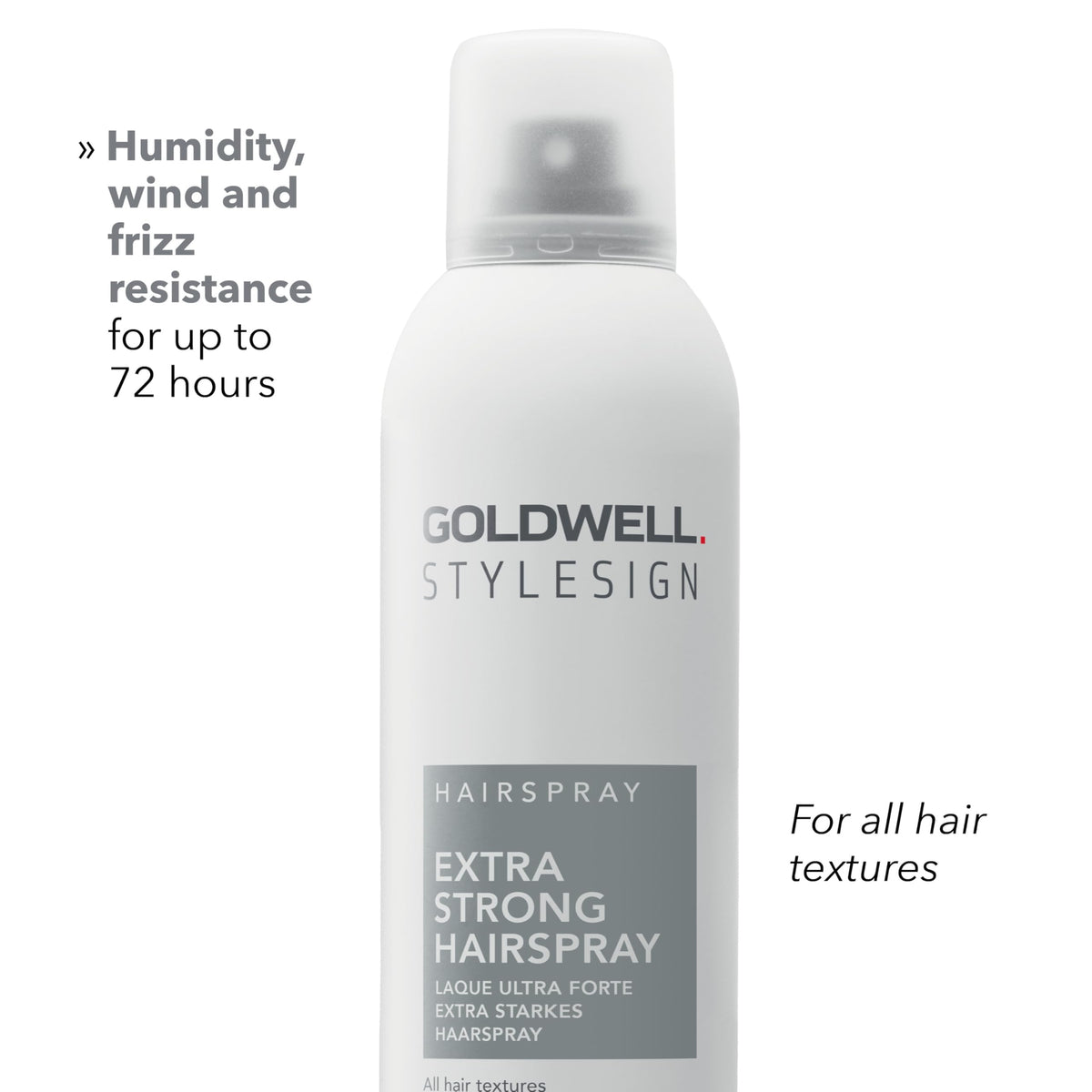 Goldwell nozzle detail close-up demonstrating precision spray and controlled application