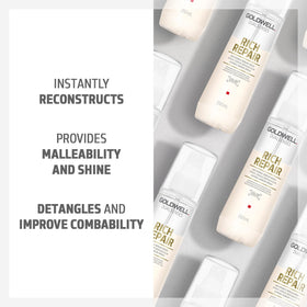Goldwell label close-up showing ingredient focus for structural repair benefit