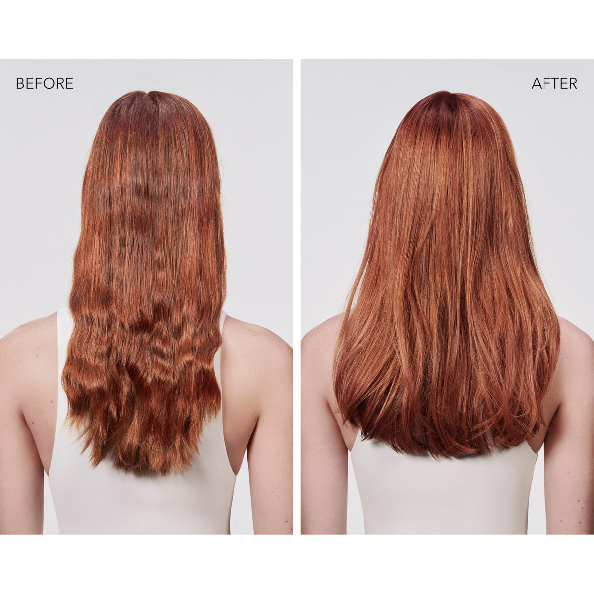 Goldwell styled hair after blow-dry showing lifted roots and volume