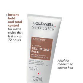Goldwell Roughman texture close-up displaying paste consistency for strong hold