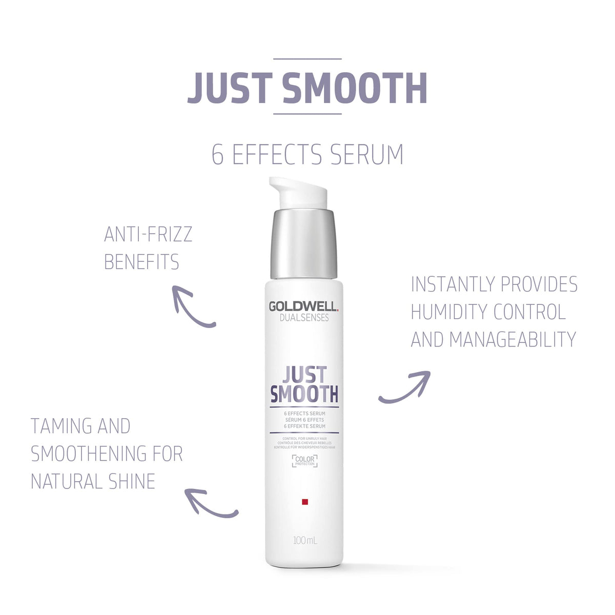 Goldwell serum pump dispensing precise dose for lightweight manageability benefit